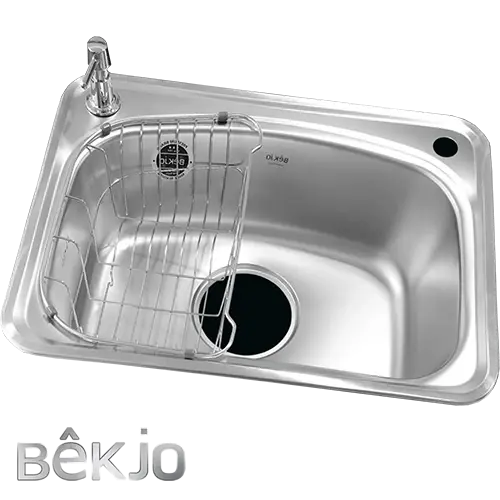 حوض مطبخ بيكجو سلفر - مقاس 63×47 سم